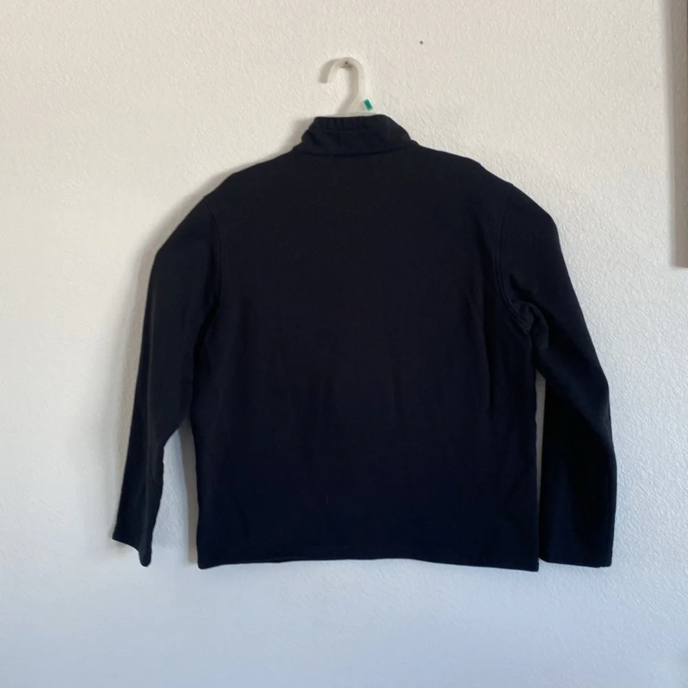 UNTUCKit Parkson Black Snap Pullover Sweatshirt Size L
